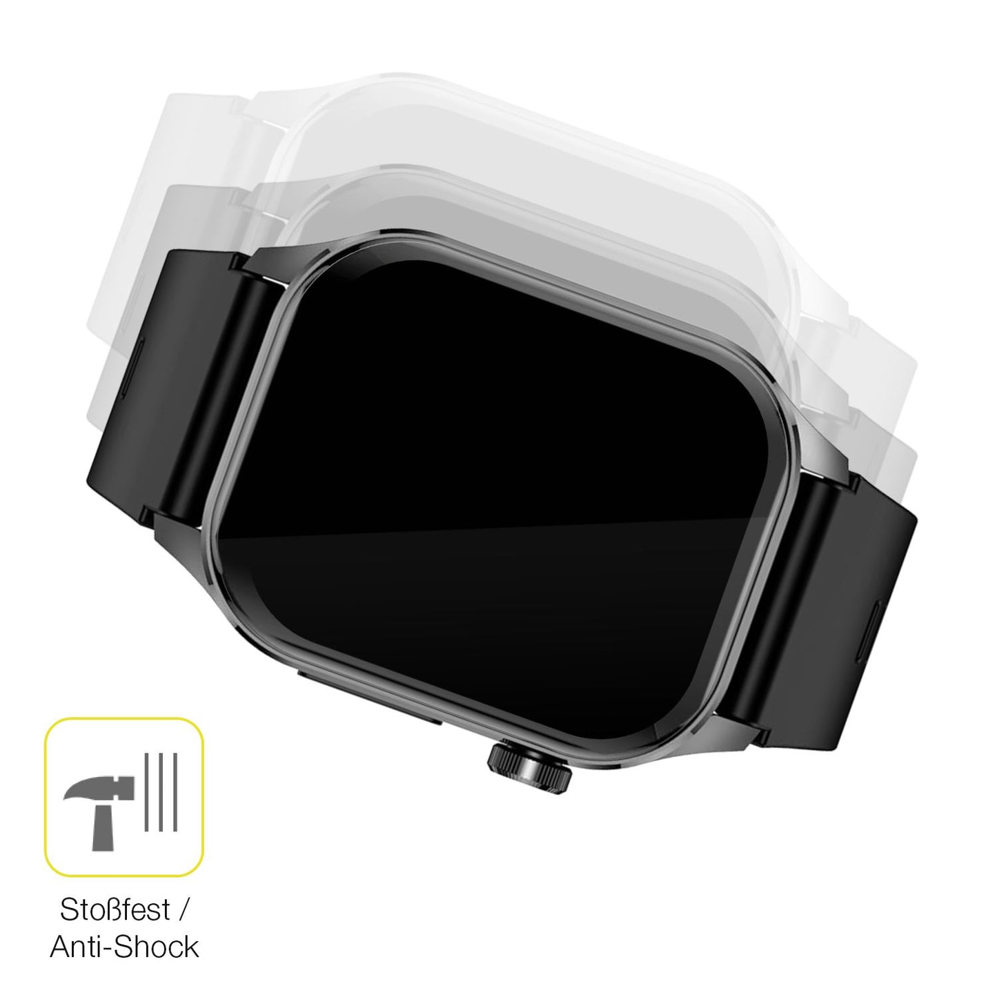 Schutz gegen Kratzer auf dem Knauermann Pro 3 Glas durch Schlüssel oder Ähnliches