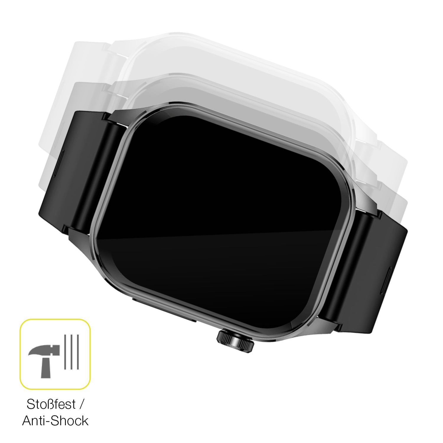 Schutz gegen Kratzer auf dem Knauermann Pro 3 Glas durch Schlüssel oder Ähnliches
