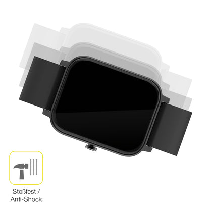 Schutz gegen Kratzer auf dem Matast Smartwatch Glas durch Schlüssel oder Ähnliches