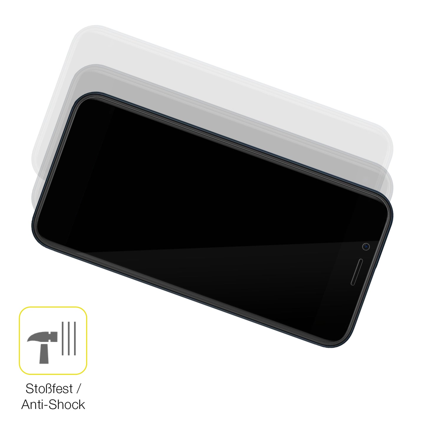 Schutz gegen Kratzer auf dem Mobicel MX2 Plus Glas durch Schlüssel oder Ähnliches