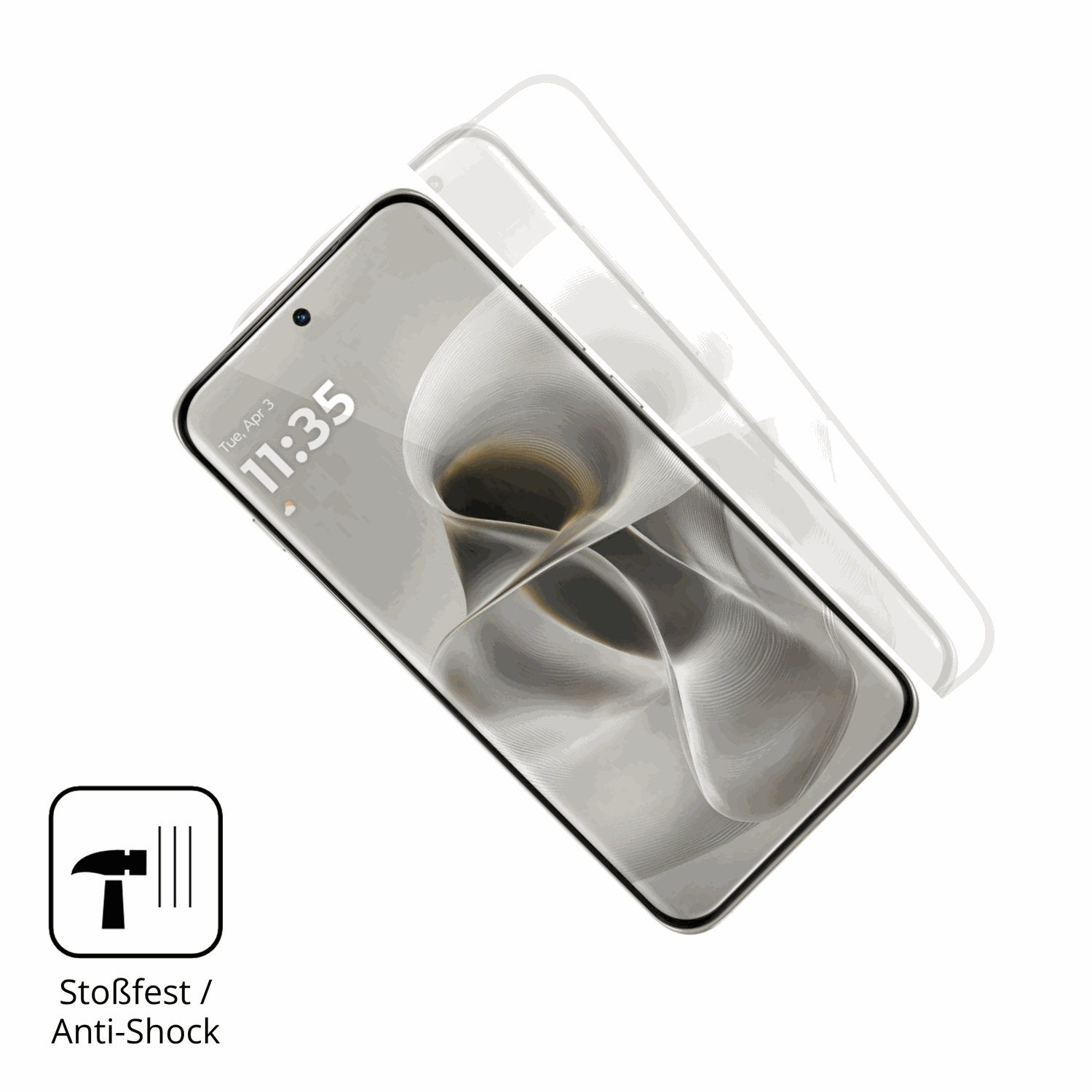 Schutz gegen Kratzer auf dem Motorola Edge 70 Pro Glas durch Schlüssel oder Ähnliches