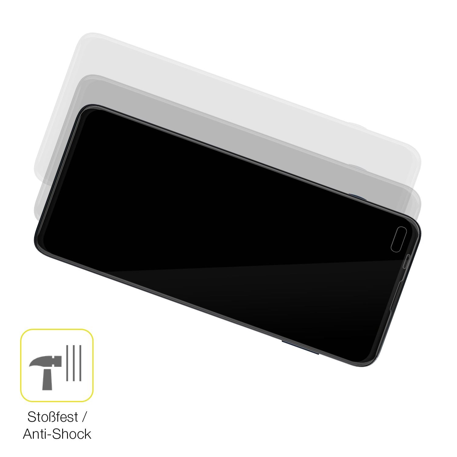 Schutz gegen Kratzer auf dem Motorola Moto G100 Pro Glas durch Schlüssel oder Ähnliches