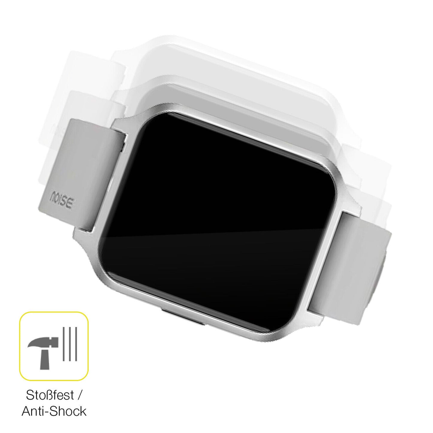 Schutz gegen Kratzer auf dem Noise Colorfit Brio Glas durch Schlüssel oder Ähnliches