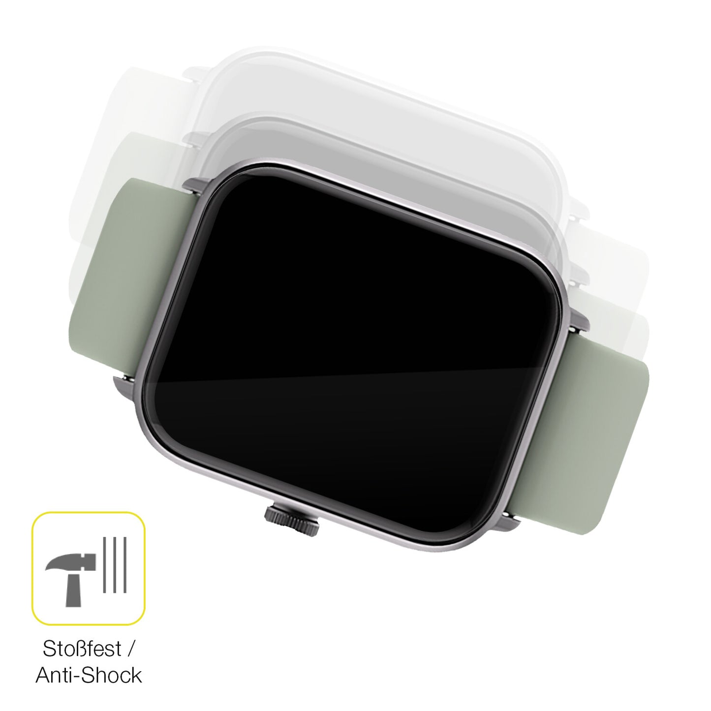 Schutz gegen Kratzer auf dem Noise ColorFit Pro 3 Alpha Glas durch Schlüssel oder Ähnliches