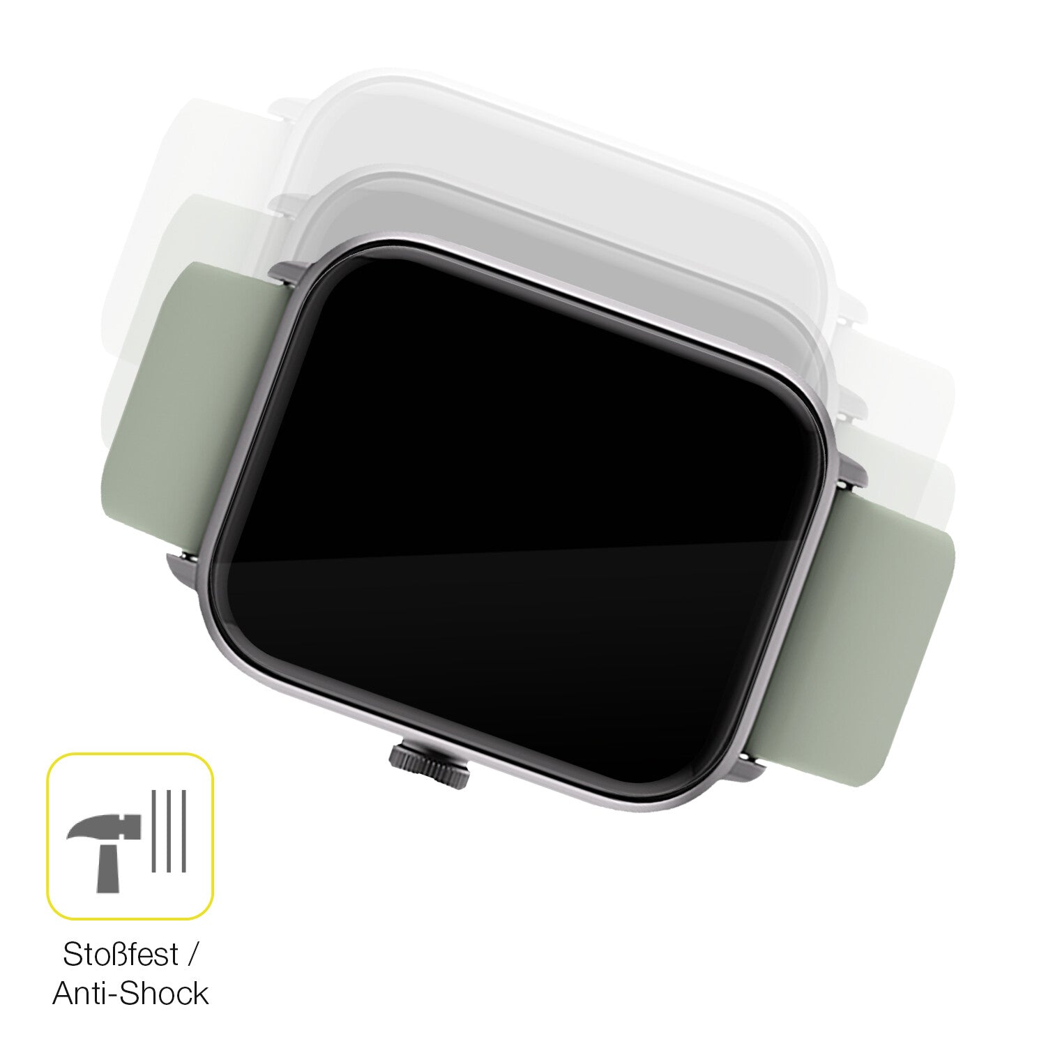 Schutz gegen Kratzer auf dem Noise ColorFit Pro 3 Alpha Glas durch Schlüssel oder Ähnliches