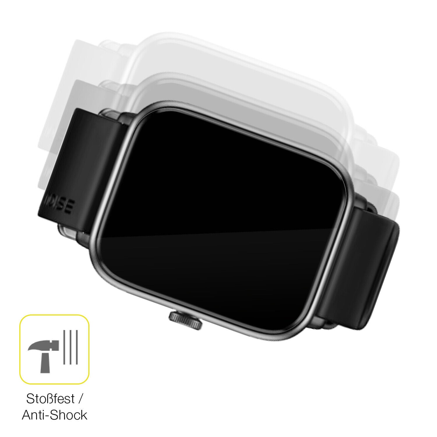 Schutz gegen Kratzer auf dem Noise ColorFit Pro 4 Glas durch Schlüssel oder Ähnliches