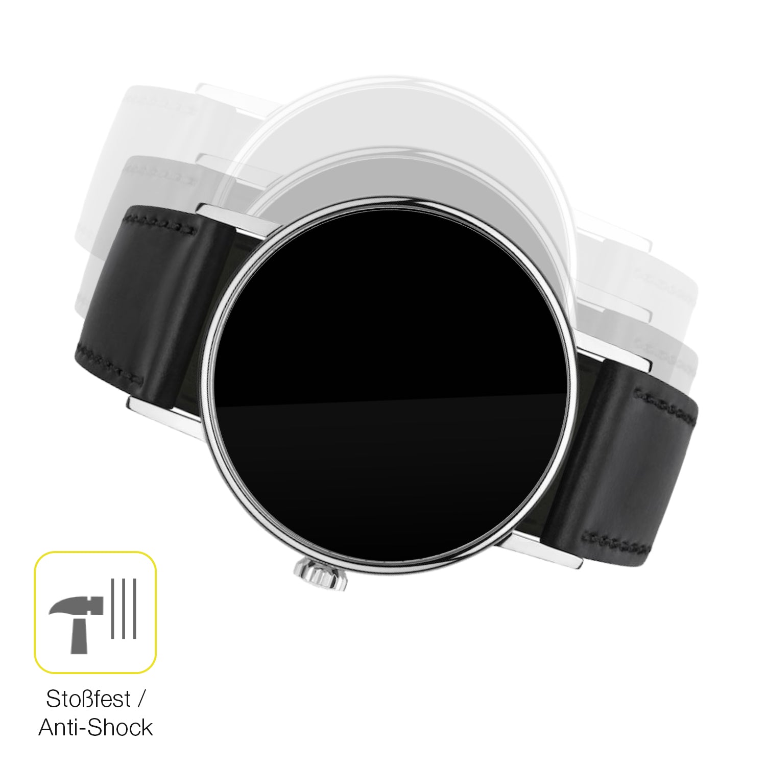 Schutz gegen Kratzer auf dem NOMOS Glashütte Ludwig Glas durch Schlüssel oder Ähnliches