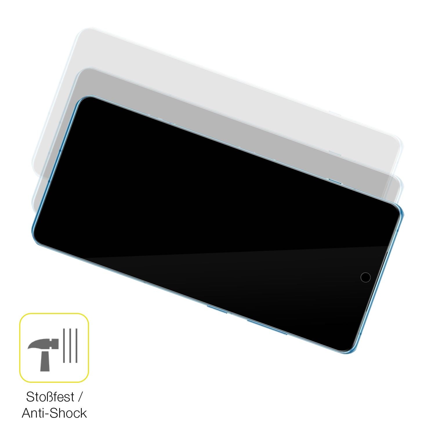 Schutz gegen Kratzer auf dem OnePlus 12R 5G Glas durch Schlüssel oder Ähnliches