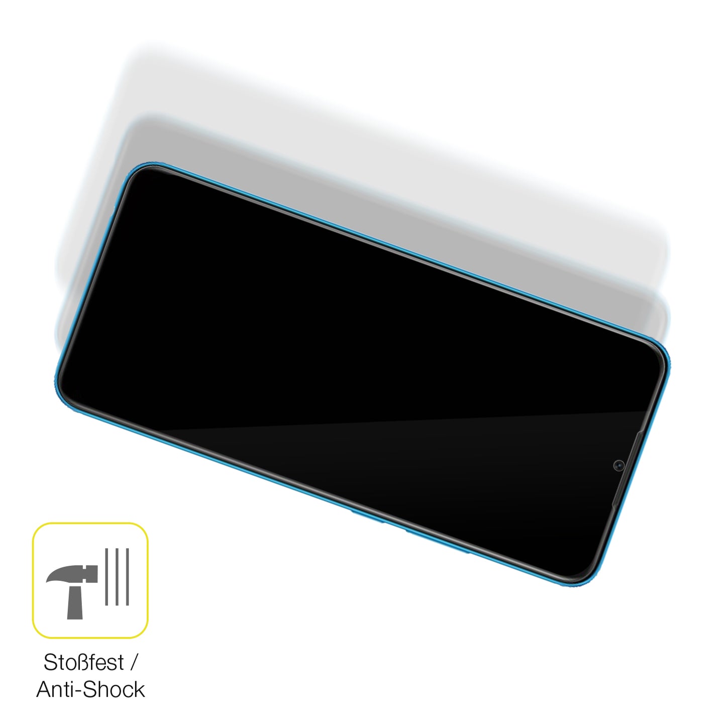 Schutz gegen Kratzer auf dem Oppo A16e Glas durch Schlüssel oder Ähnliches