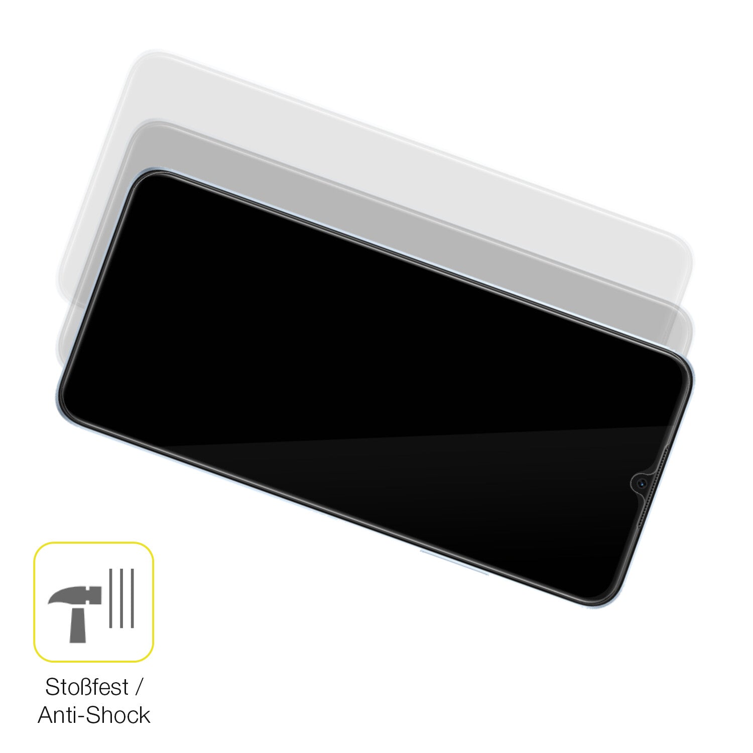 Schutz gegen Kratzer auf dem OPPO A17 Glas durch Schlüssel oder Ähnliches