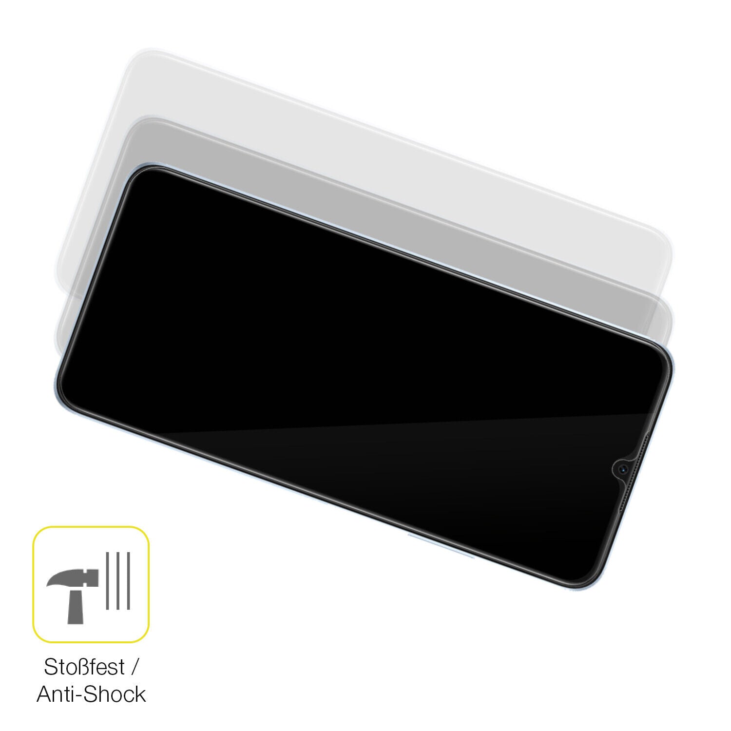 Schutz gegen Kratzer auf dem OPPO A17 Glas durch Schlüssel oder Ähnliches