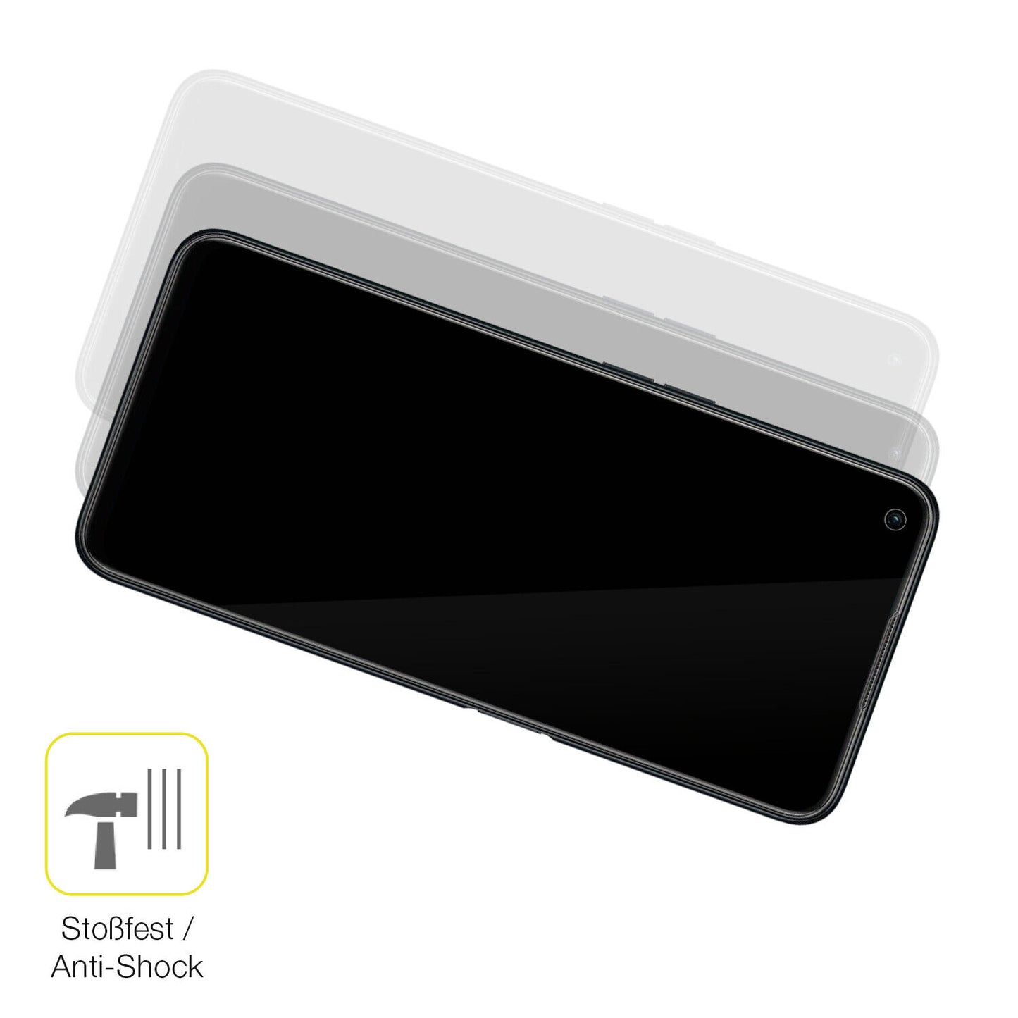 Schutz gegen Kratzer auf dem OPPO A76 Glas durch Schlüssel oder Ähnliches