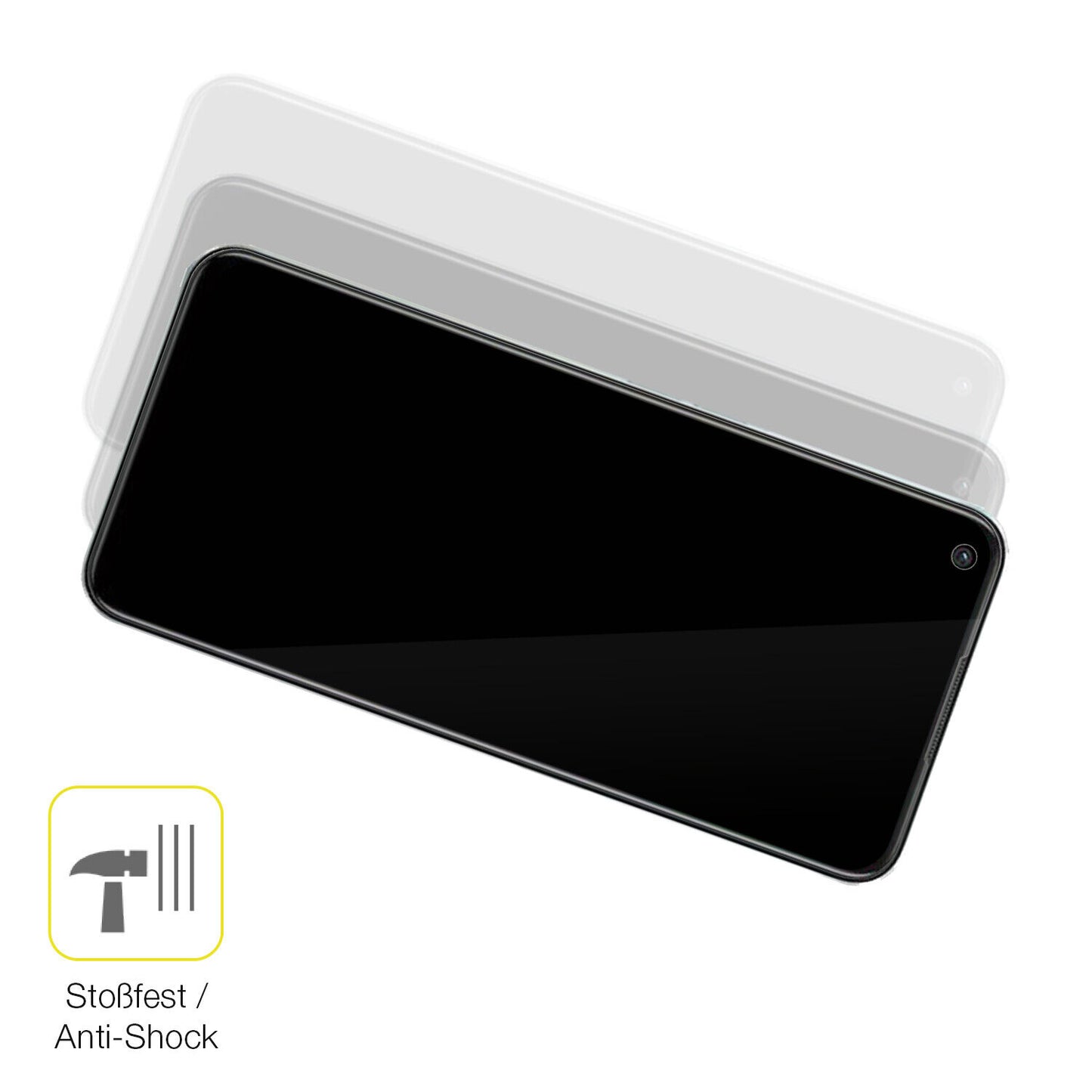 Schutz gegen Kratzer auf dem OPPO K10x Glas durch Schlüssel oder Ähnliches