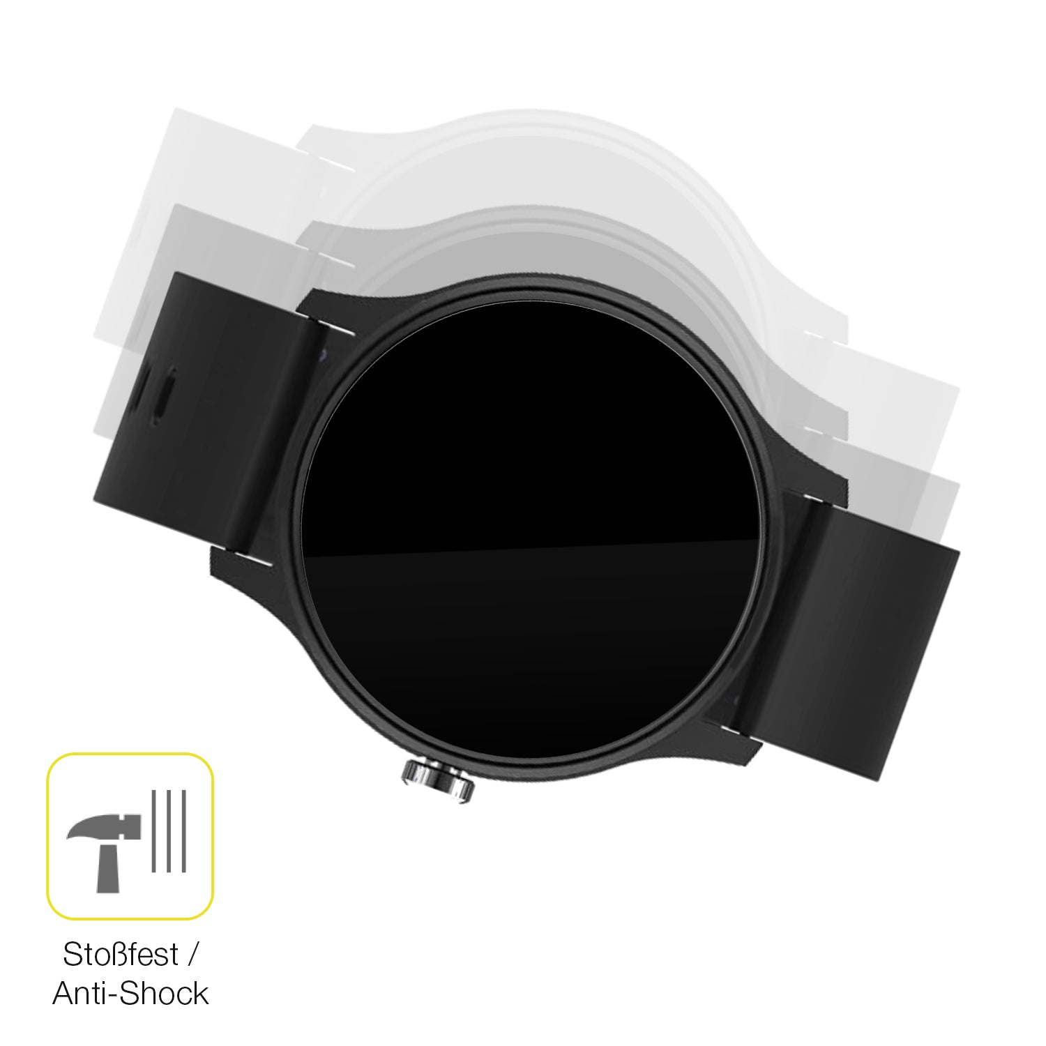 Schutz gegen Kratzer auf dem Peaq PSW 100 Glas durch Schlüssel oder Ähnliches