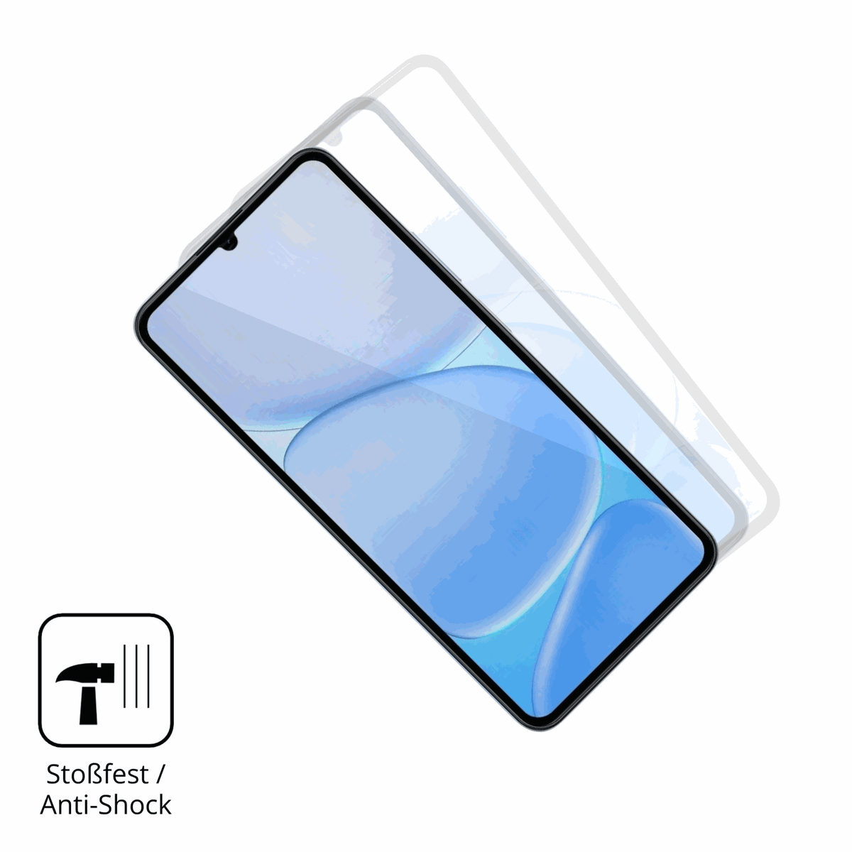 Schutz gegen Kratzer auf dem Realme Note 80 Glas durch Schlüssel oder Ähnliches