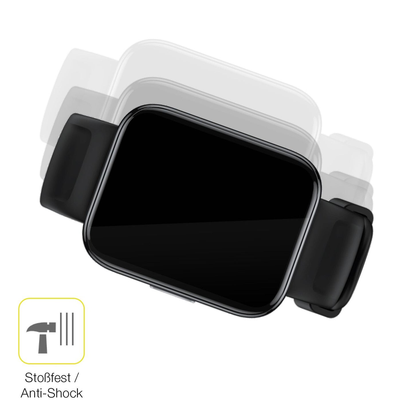 Schutz gegen Kratzer auf dem Realme Watch 3 Glas durch Schlüssel oder Ähnliches