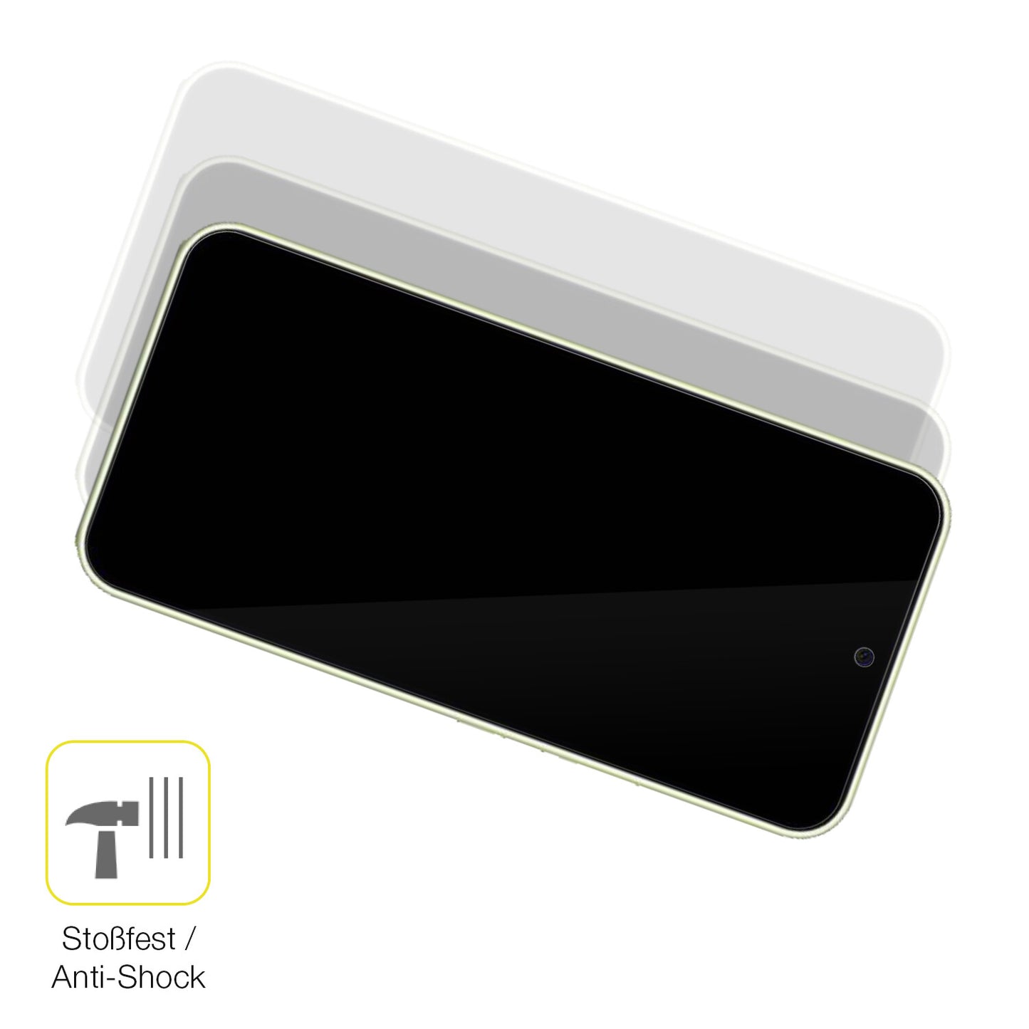 Schutz gegen Kratzer auf dem Samsung Galaxy A54 Glas durch Schlüssel oder Ähnliches