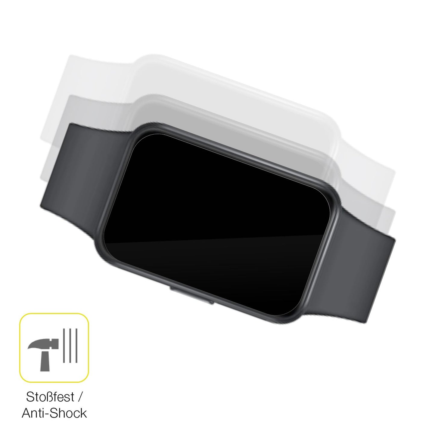 Schutz gegen Kratzer auf dem Samsung Galaxy Fit 3 Glas durch Schlüssel oder Ähnliches