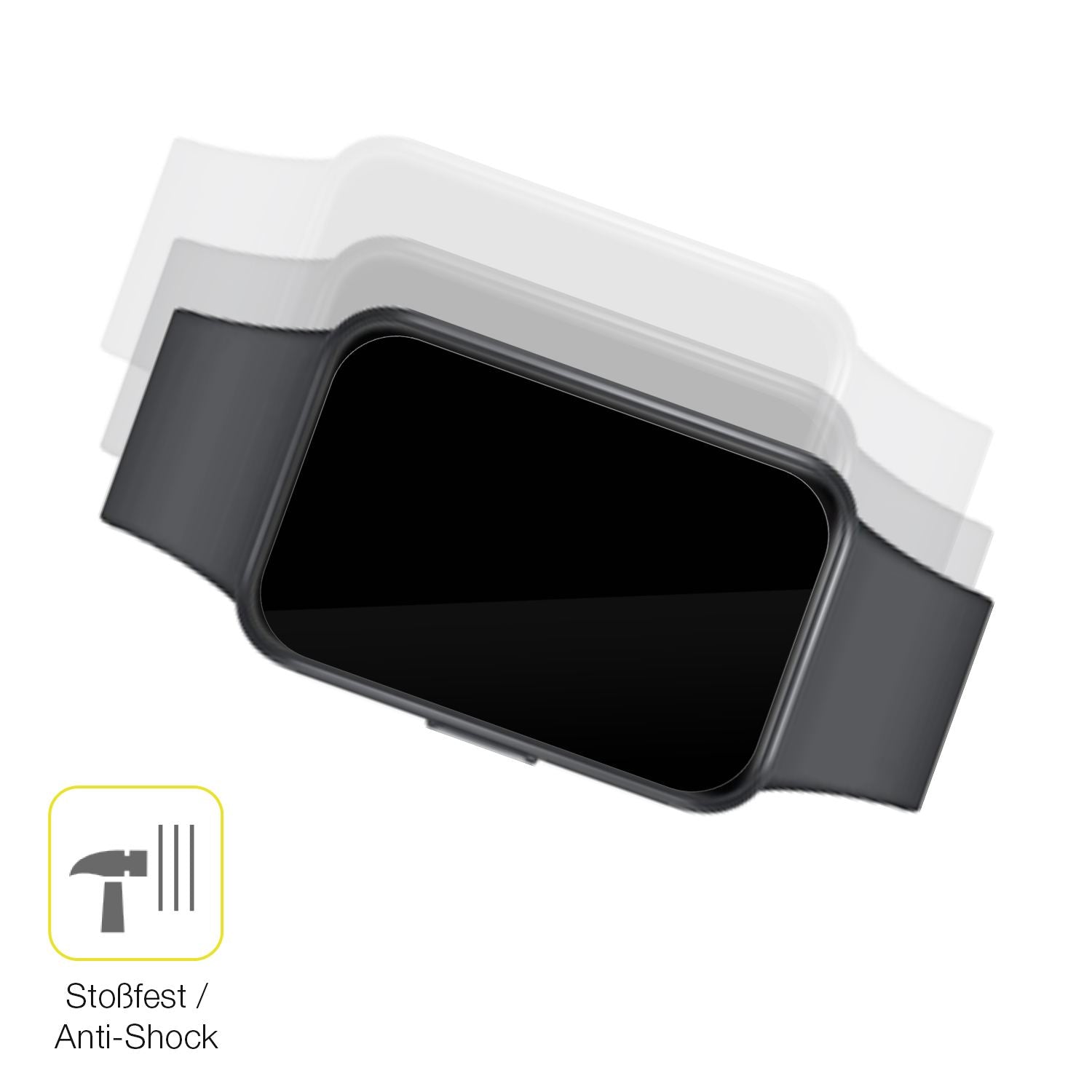 Schutz gegen Kratzer auf dem Samsung Galaxy Fit 3 Glas durch Schlüssel oder Ähnliches