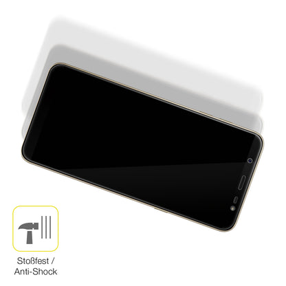 Schutz gegen Kratzer auf dem Samsung Galaxy J8 Glas durch Schlüssel oder Ähnliches