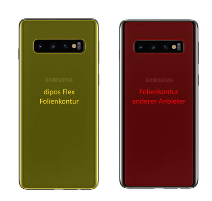 Schutz gegen Kratzer auf dem Samsung Galaxy S10 Plus Rückseite Glas durch Schlüssel oder Ähnliches