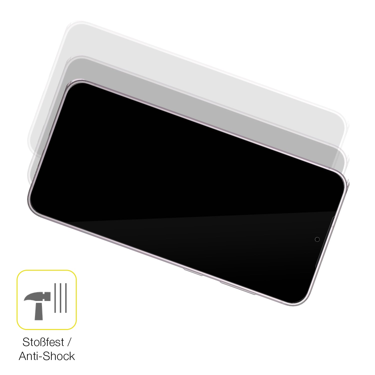 Schutz gegen Kratzer auf dem Samsung Galaxy S23 Plus Glas durch Schlüssel oder Ähnliches