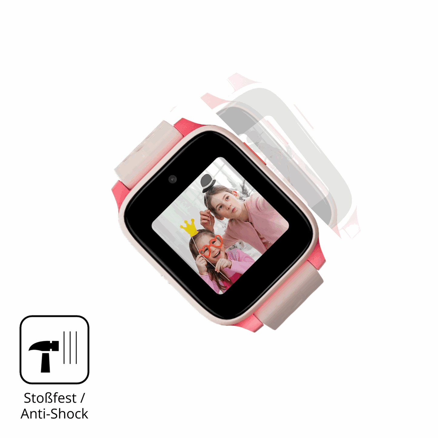 Schutz gegen Kratzer auf dem TCL Movetime Kids Watch MT46 Glas durch Schlüssel oder Ähnliches
