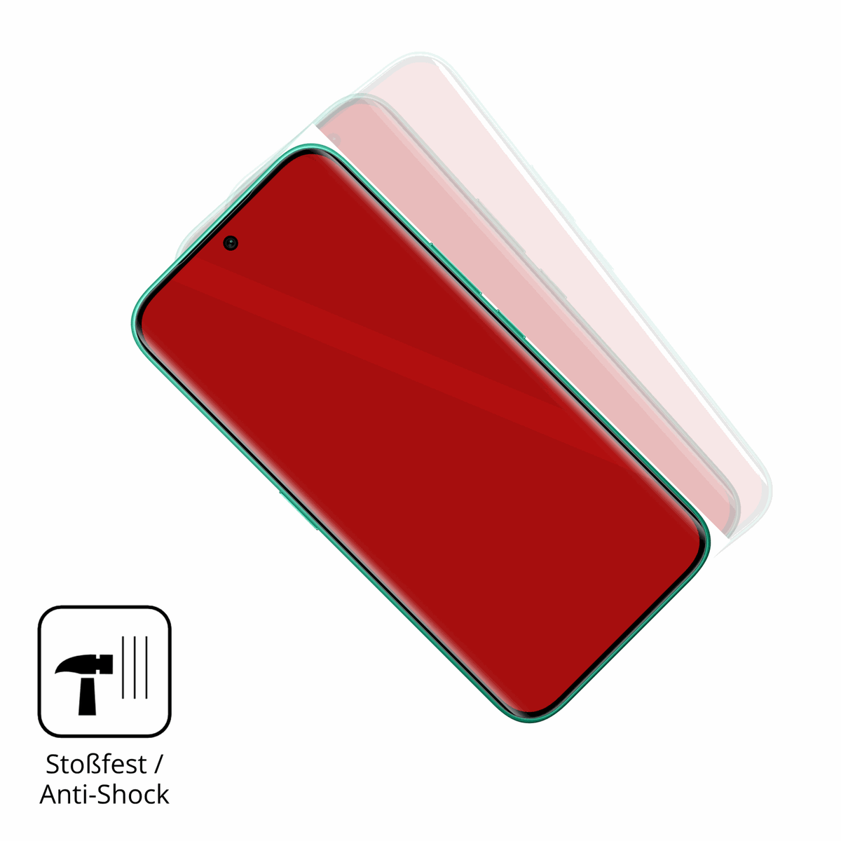 Schutz gegen Kratzer auf dem Tecno Camon 50 Pro Glas durch Schlüssel oder Ähnliches