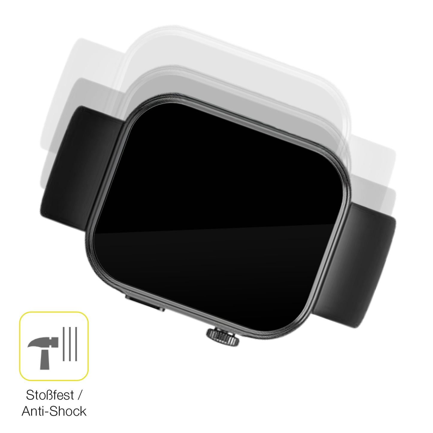 Schutz gegen Kratzer auf dem Tozo S6 1.85 Zoll Glas durch Schlüssel oder Ähnliches