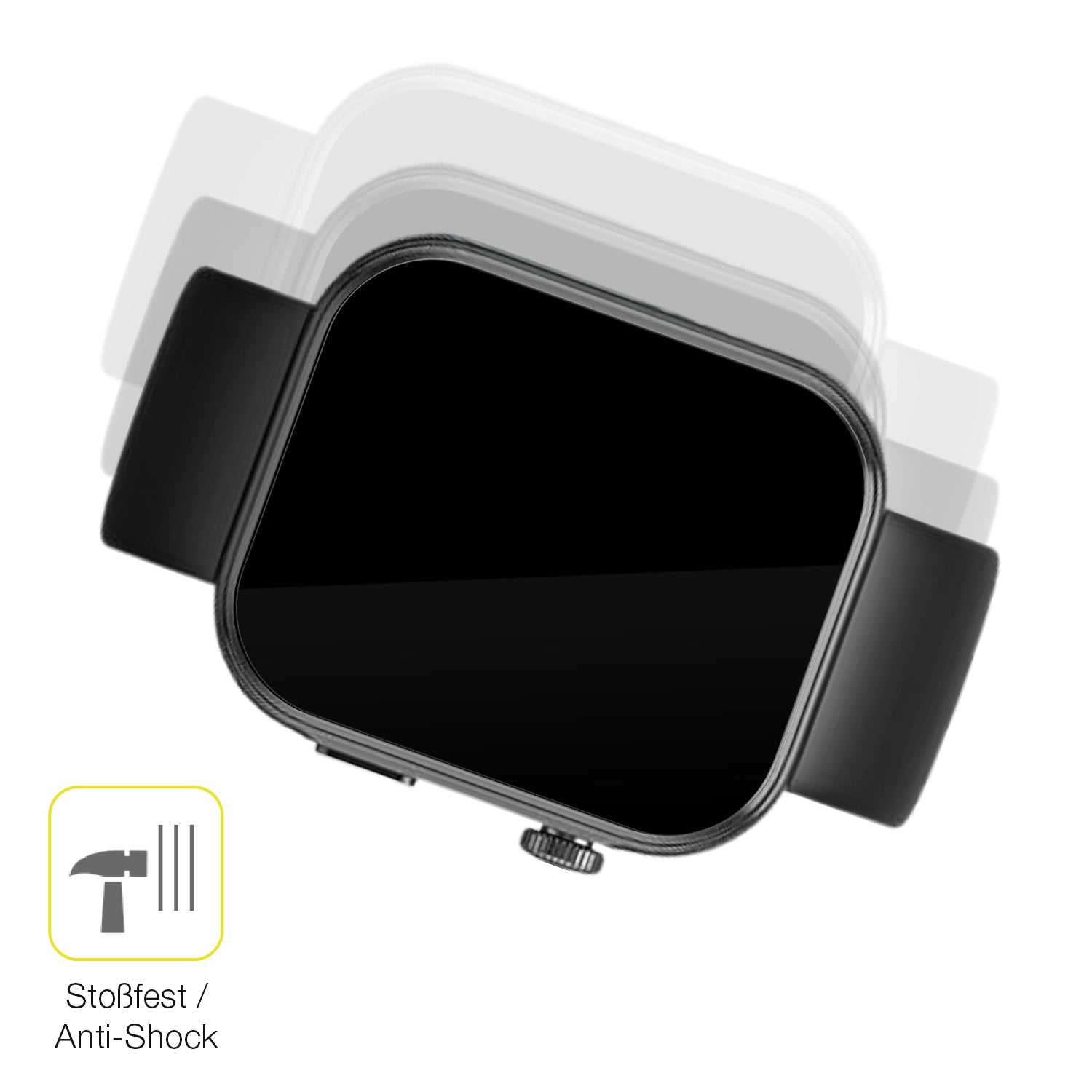 Schutz gegen Kratzer auf dem Tozo S6 1.85 Zoll Glas durch Schlüssel oder Ähnliches