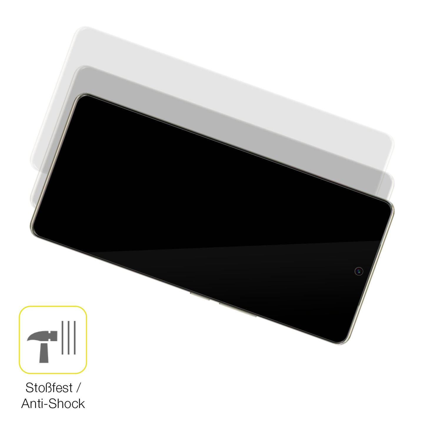 Schutz gegen Kratzer auf dem Vivo T2 Pro Glas durch Schlüssel oder Ähnliches