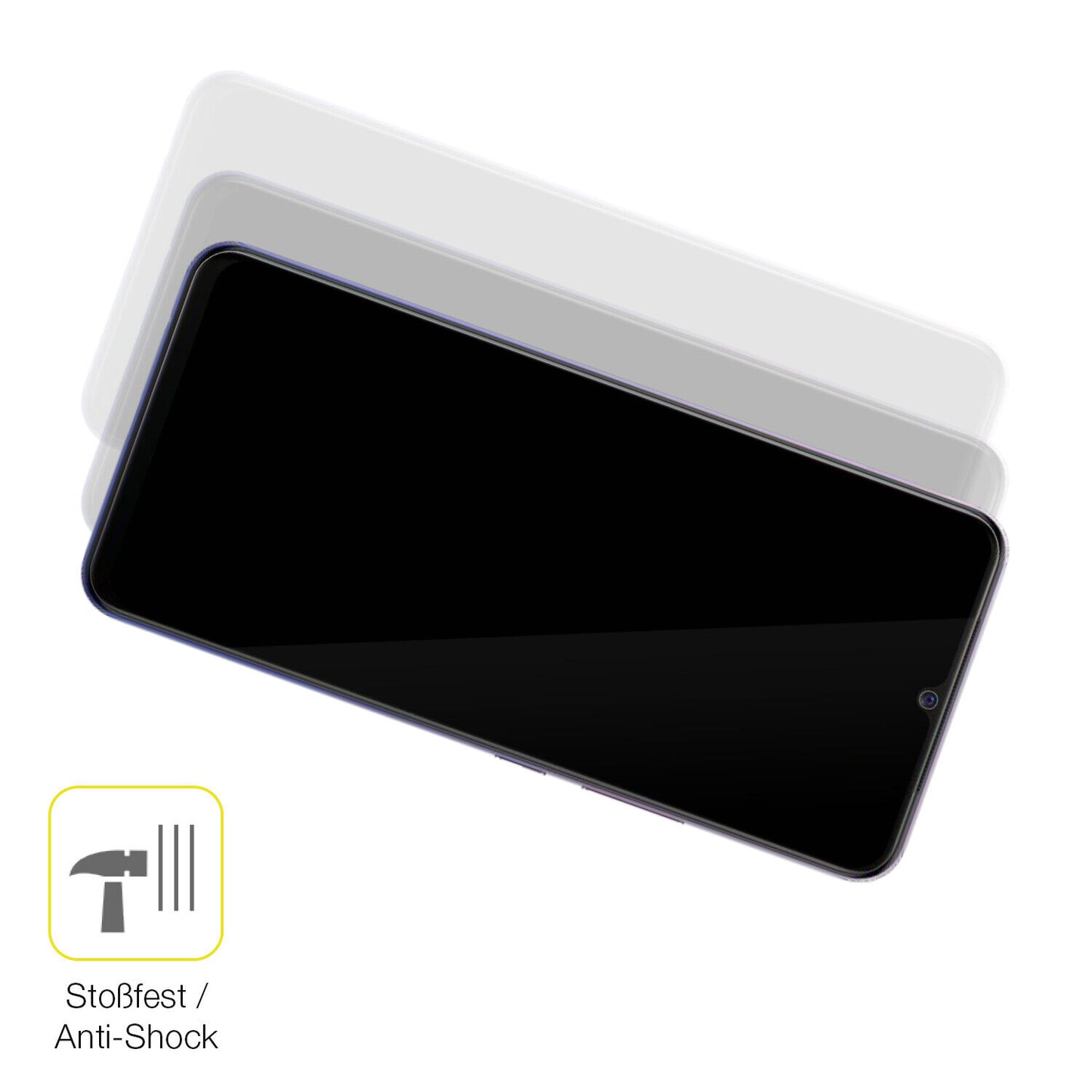 Schutz gegen Kratzer auf dem Vivo V20 Glas durch Schlüssel oder Ähnliches