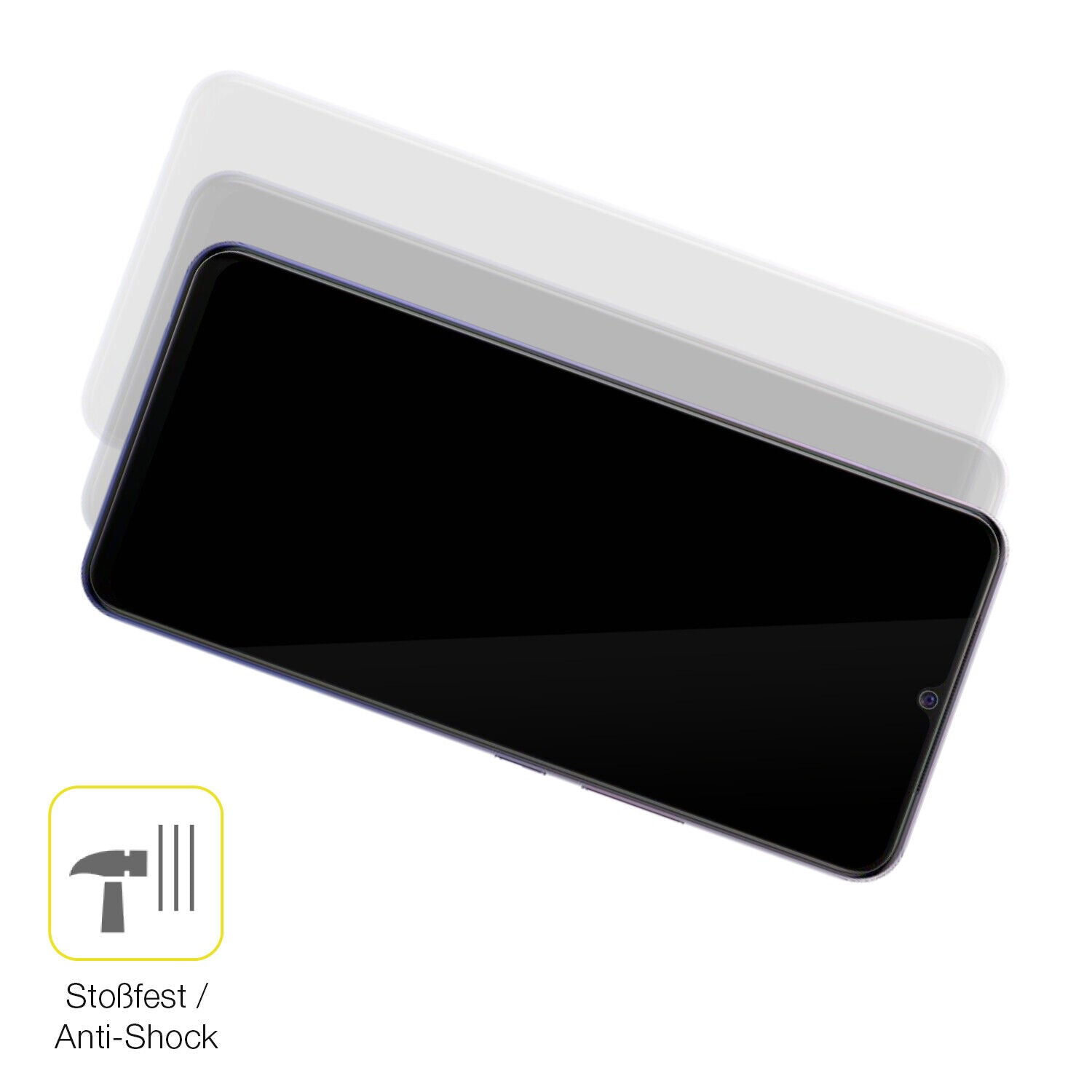 Schutz gegen Kratzer auf dem Vivo V20 Glas durch Schlüssel oder Ähnliches