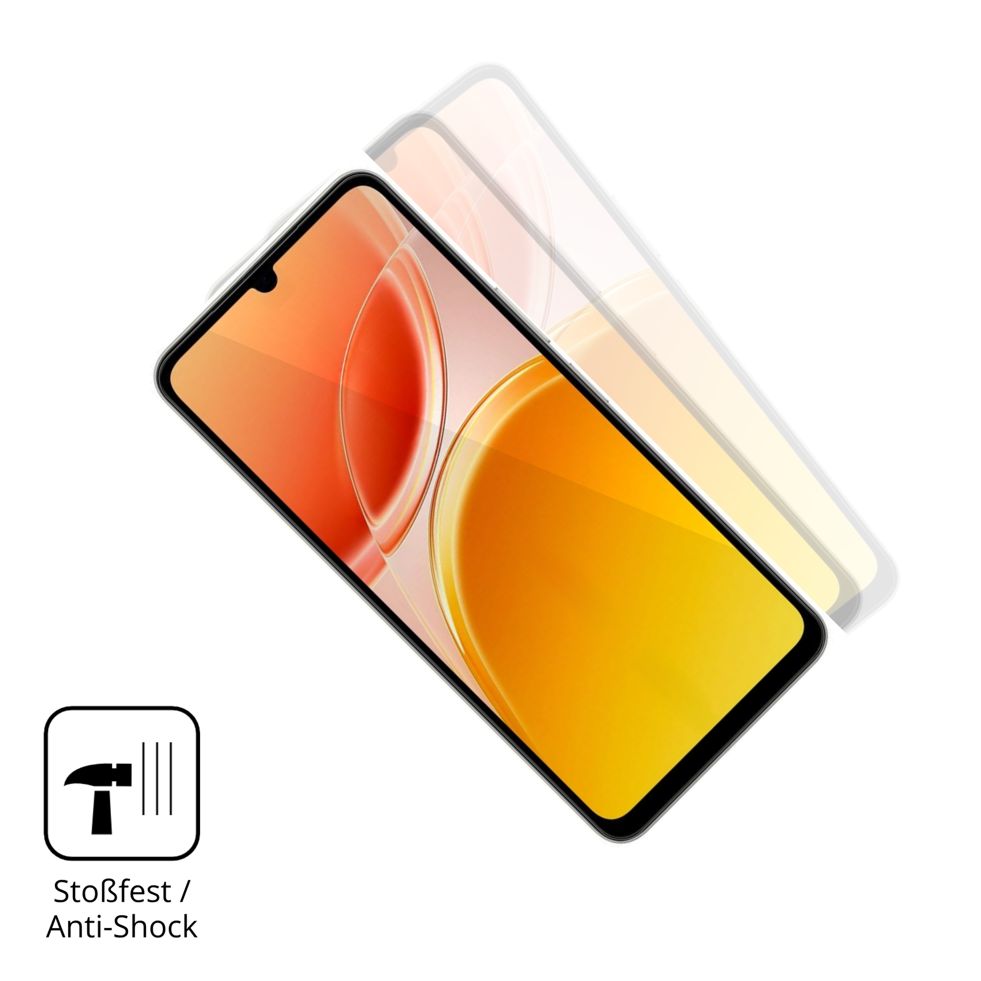 Schutz gegen Kratzer auf dem Vivo Y11 5G Glas durch Schlüssel oder Ähnliches