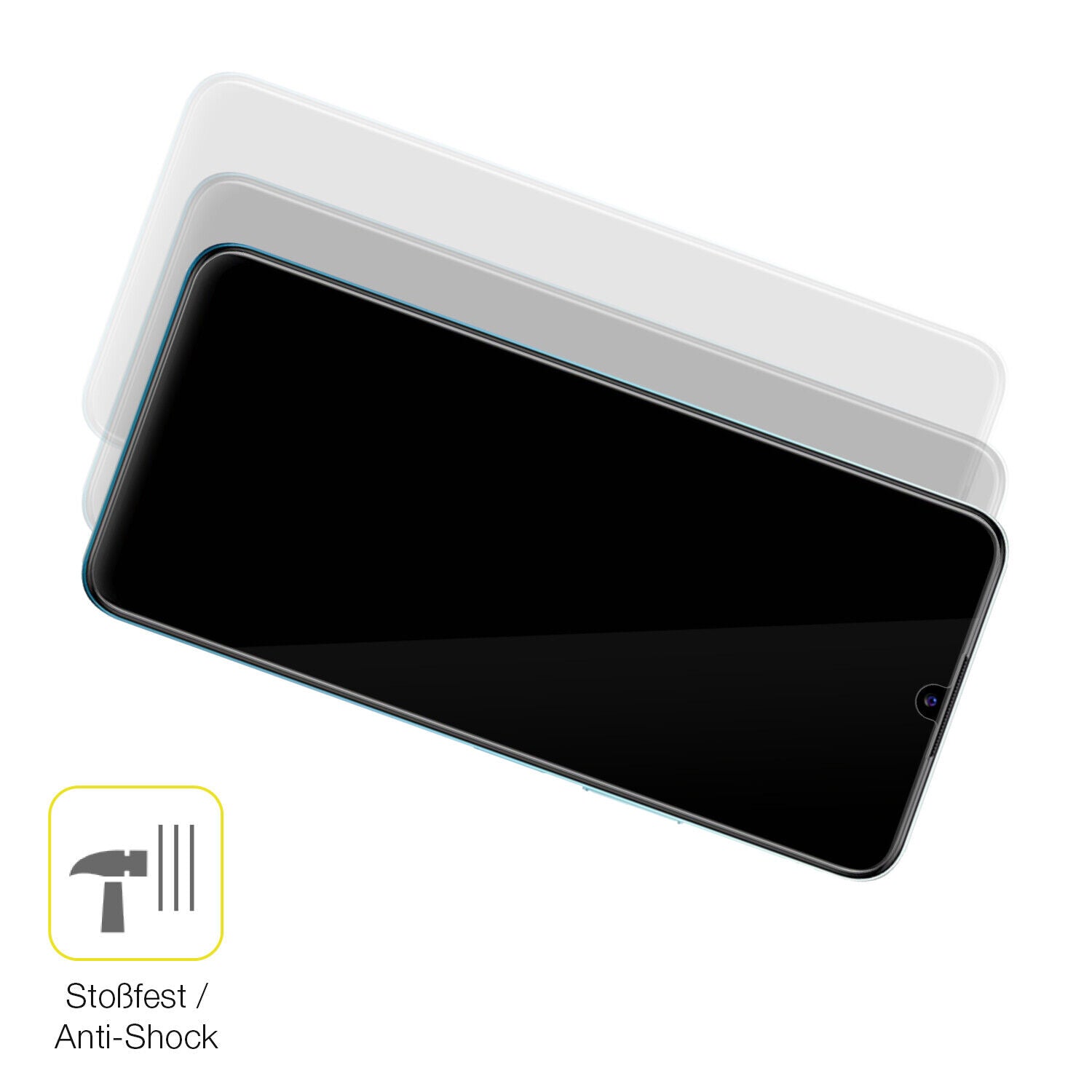 Schutz gegen Kratzer auf dem VIVO Y15c Glas durch Schlüssel oder Ähnliches