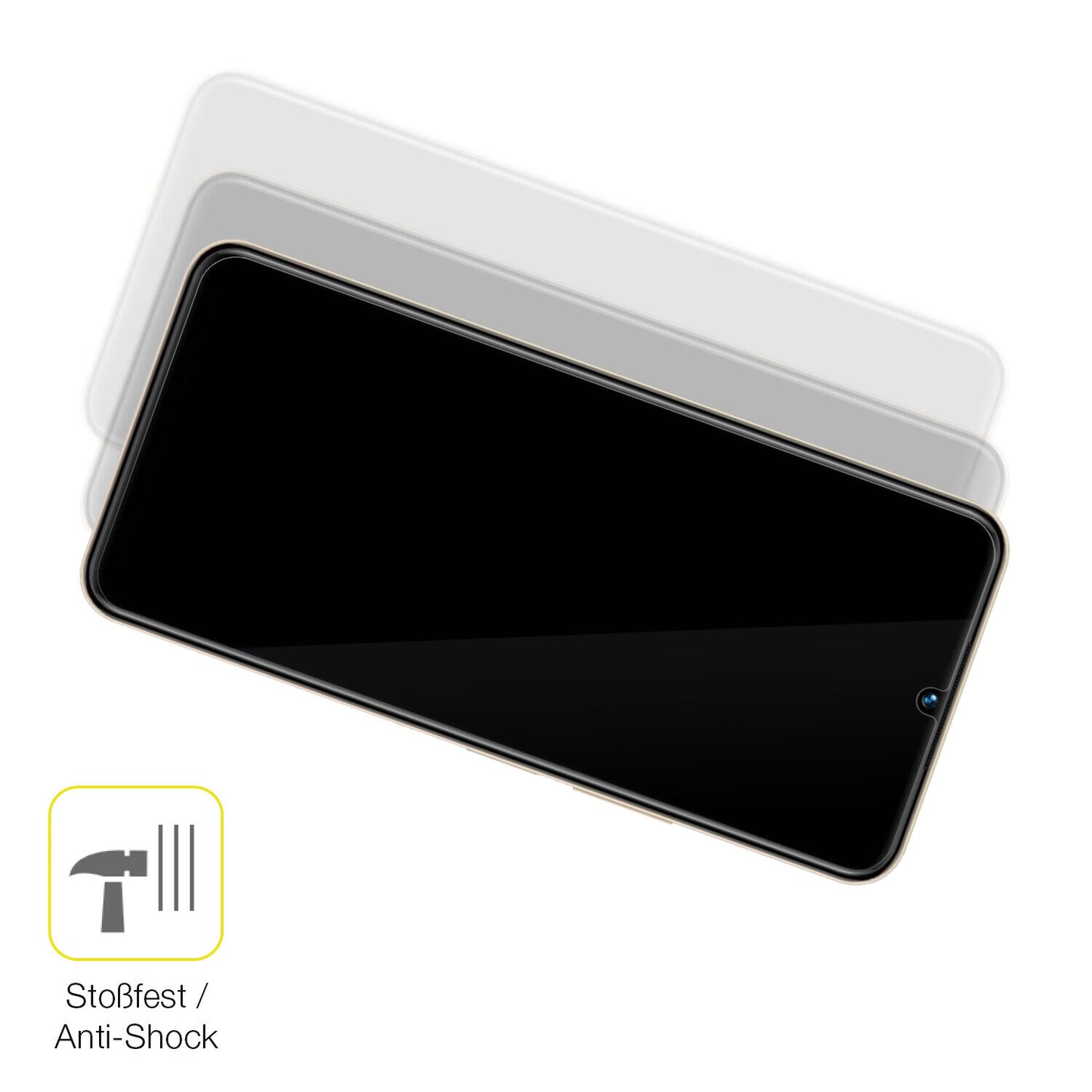 Schutz gegen Kratzer auf dem VIVO Y35 5G Glas durch Schlüssel oder Ähnliches