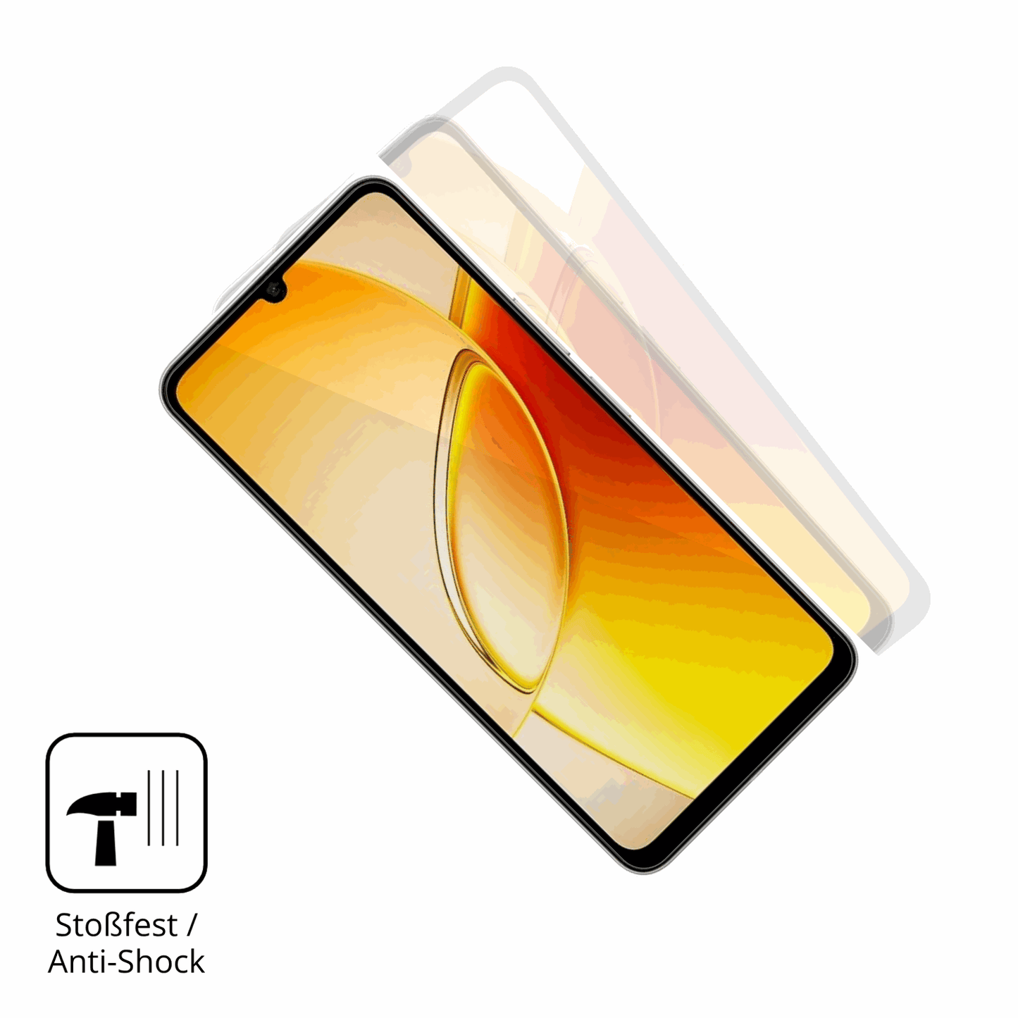 Schutz gegen Kratzer auf dem Vivo Y6t Glas durch Schlüssel oder Ähnliches