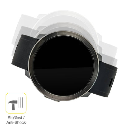 Schutz gegen Kratzer auf dem Watchmark Kardiowatch WM18 Plus Glas durch Schlüssel oder Ähnliches