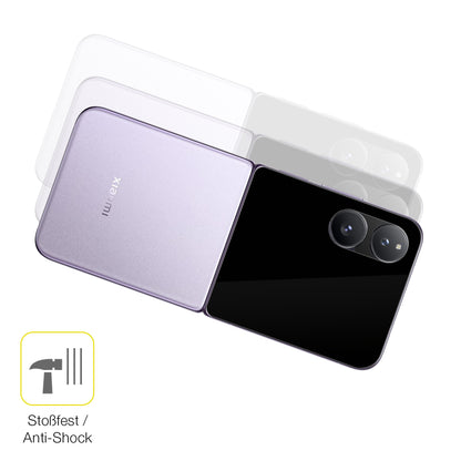 Schutz gegen Kratzer auf dem Xiaomi Mix Flip 2 Außenseite Glas durch Schlüssel oder Ähnliches