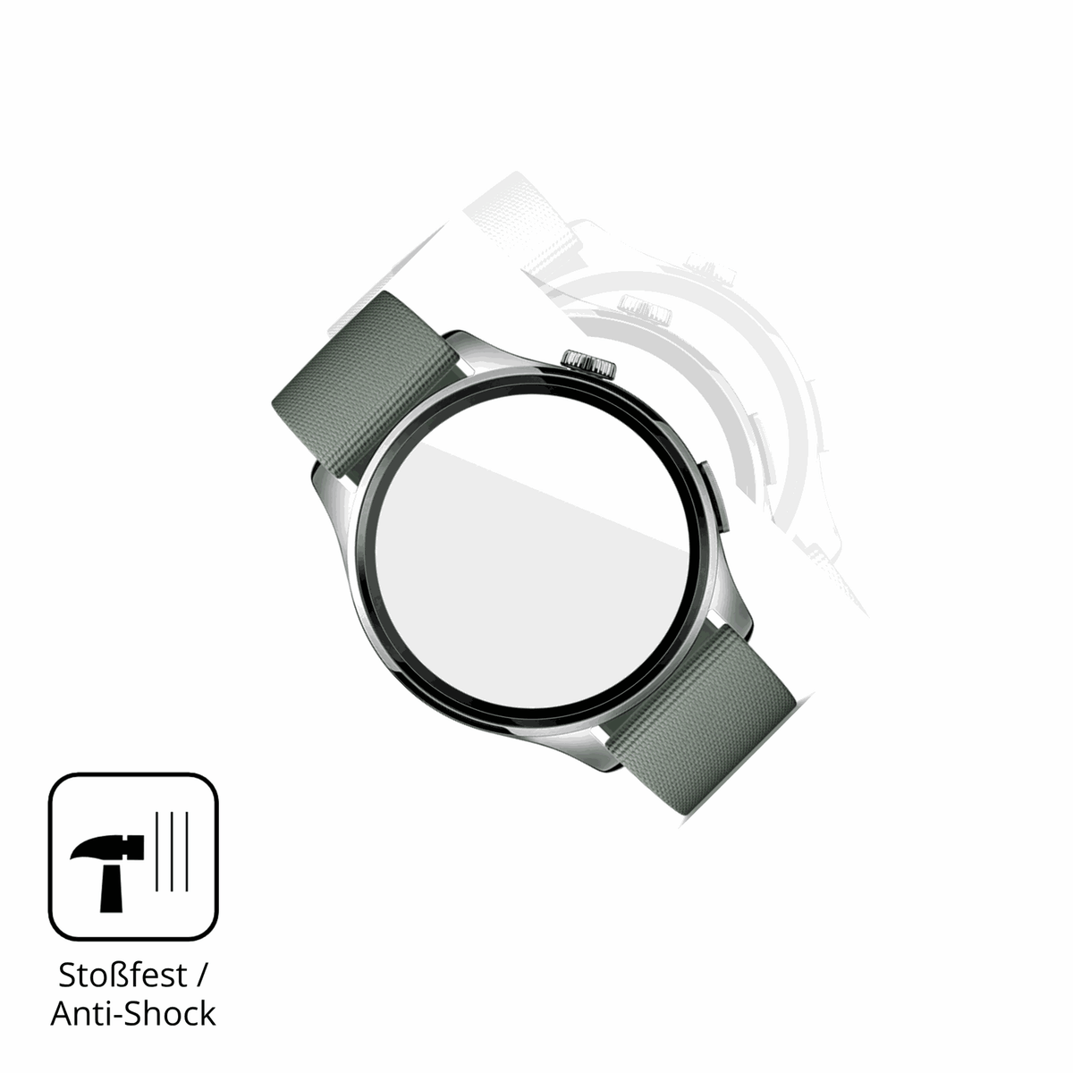 Schutz gegen Kratzer auf dem Xiaomi Watch 5 Glas durch Schl�ssel oder �hnliches