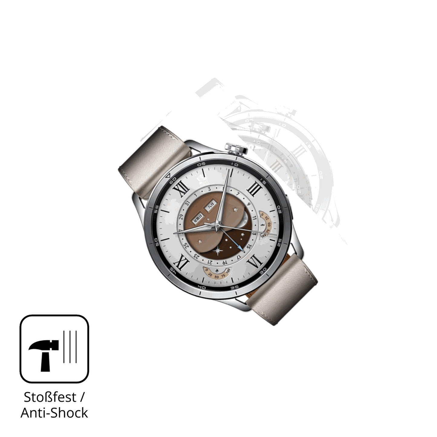Schutz gegen Kratzer auf dem Xiaomi Watch S5 Glas durch Schlüssel oder Ähnliches