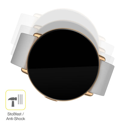 Schutz gegen Kratzer auf dem Zepp E Smartwatch Glas durch Schlüssel oder Ähnliches