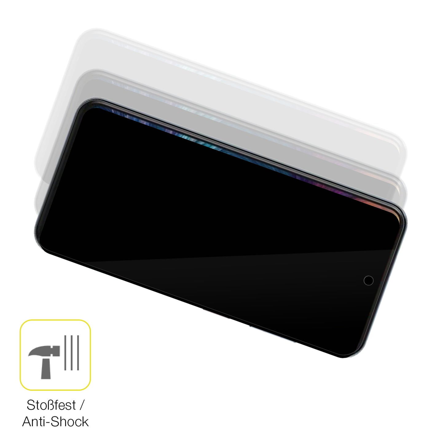 Schutz gegen Kratzer auf dem ZTE Axon 70 Glas durch Schlüssel oder Ähnliches