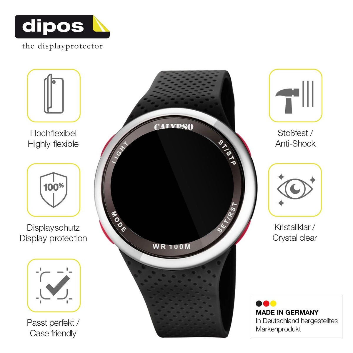 Displayschutz hergestellt in Deutschland, höchste Qualität made in Germany