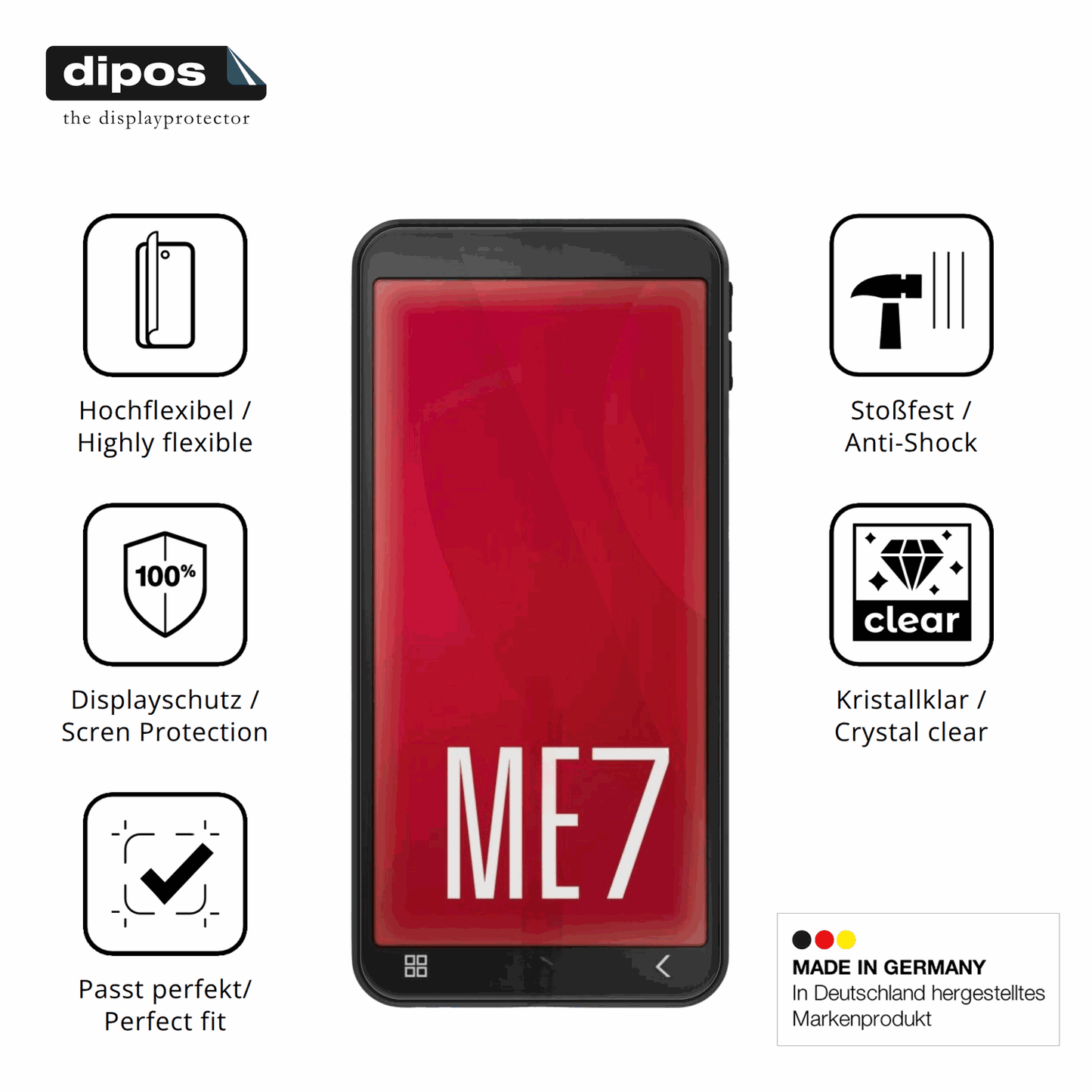 Displayschutz hergestellt in Deutschland, h�chste Qualit�t made in Germany