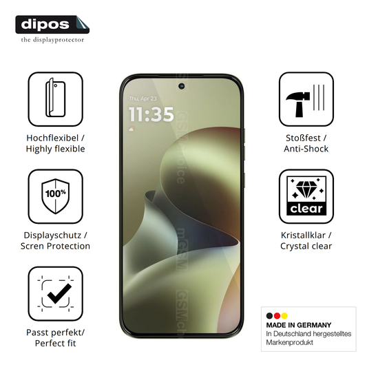 Displayschutz hergestellt in Deutschland, höchste Qualität made in Germany