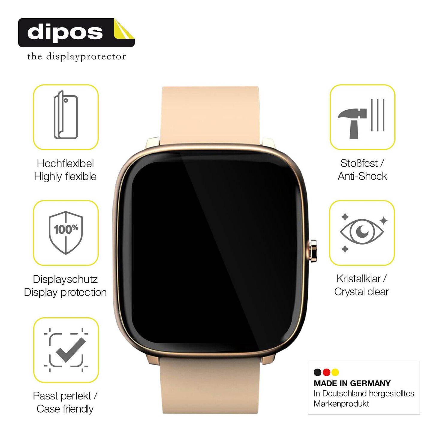 Displayschutz hergestellt in Deutschland, höchste Qualität made in Germany