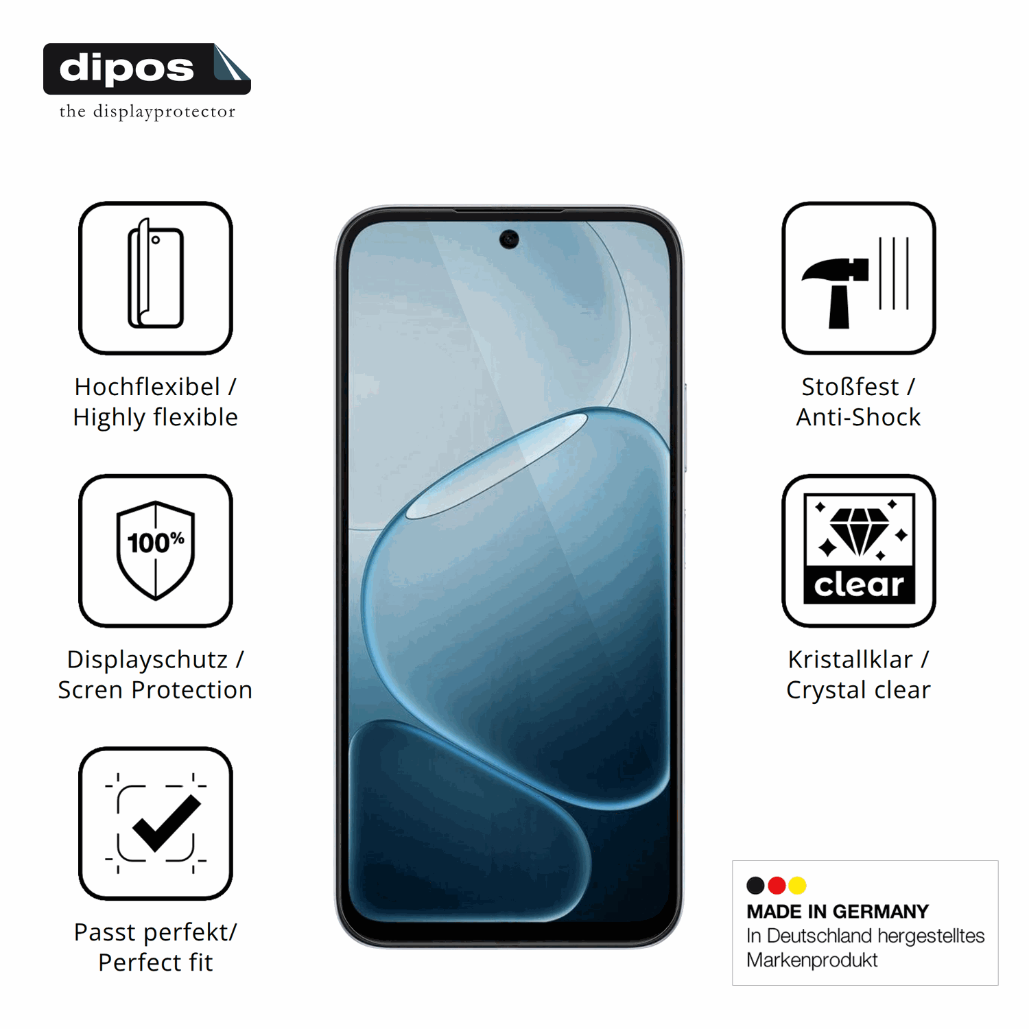 Displayschutz hergestellt in Deutschland, h�chste Qualit�t made in Germany