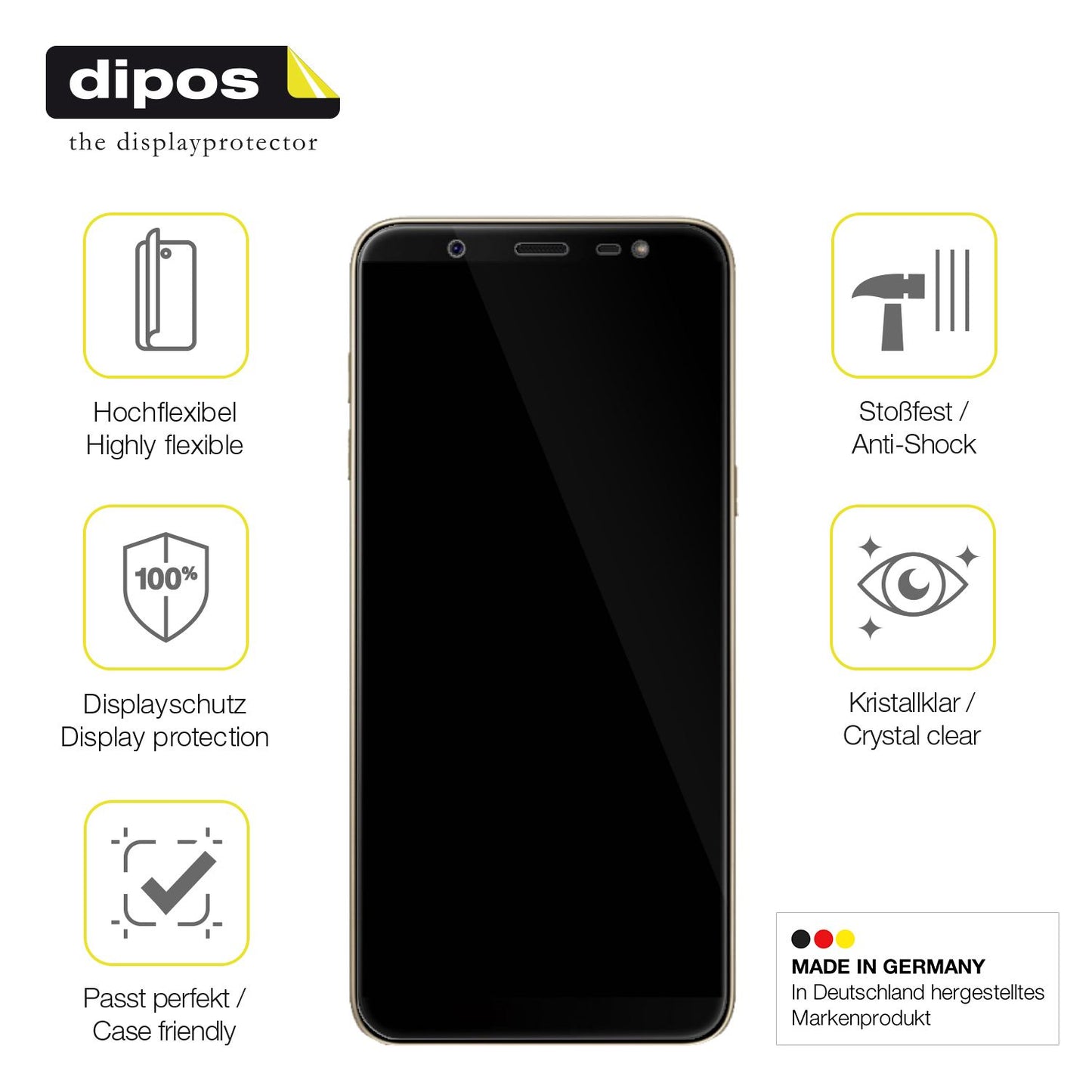 Displayschutz hergestellt in Deutschland, höchste Qualität made in Germany