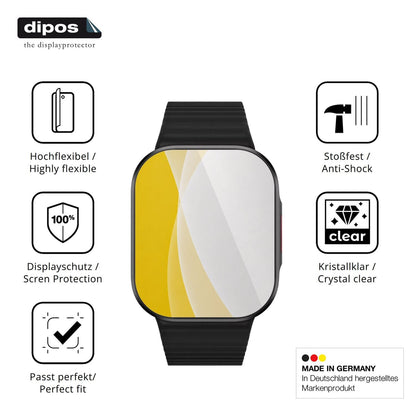 2x 3D Full Cover Schutzfolie für Xiaomi Redmi Watch 6 Lite
